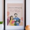 Artboard 3 Aile Fotoğraf Çizimi İllüstrasyon Poster | Tablo