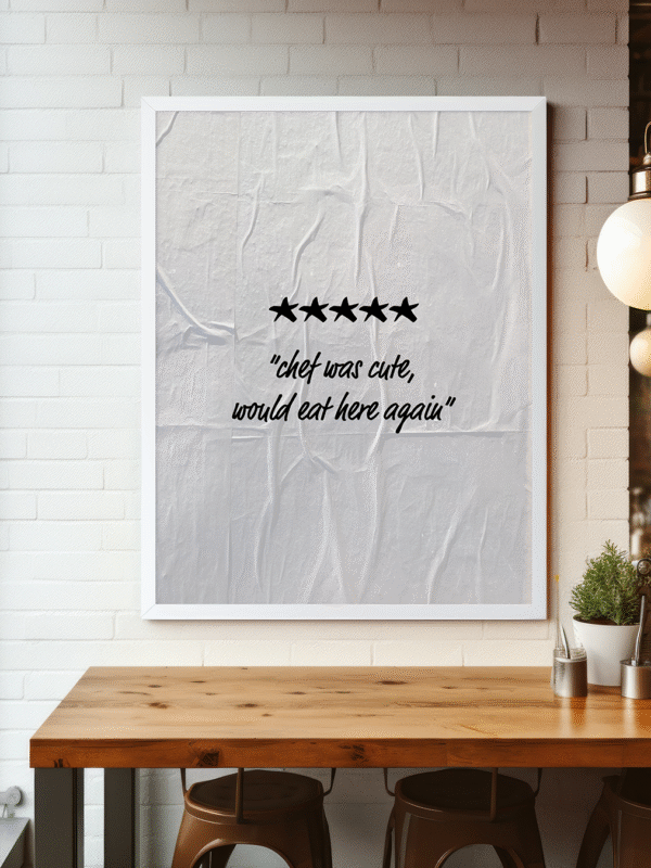 Tatlı Bir Şefti | Chef Was Cute Özel Tasarım Poster | Tablo