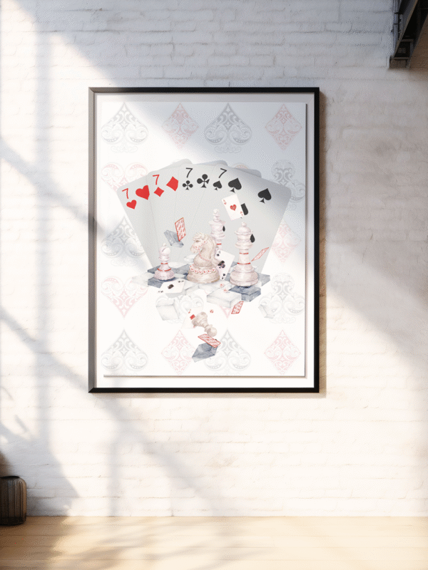 Lucky Cards Özel Tasarım Poster | Tablo
