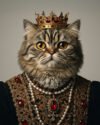 kral kedi Kral Kedi Pet Portre Poster | Tablo