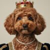kraliçe köpek Kraliçe Köpek Pet Portre Poster | Tablo