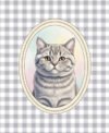 pet portrait cartoon gri Cartoon Pet Portre Poster | Tablo
