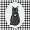 pet portrait cartoon siyah Cartoon Pet Portre Poster | Tablo