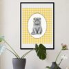 pet portrait mock up 2 Cartoon Pet Portre Poster | Tablo